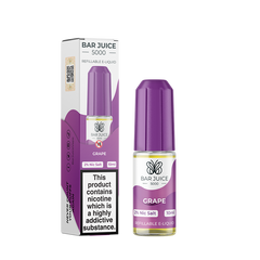 Bar juice 5000 E liquid 10 & 20 Mg Nic Salt In 10ml