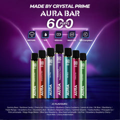 Aura Bar 600 Puffs Disposbale Vape (Pack of 10)